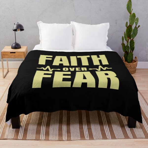 Item preview, Faith Over Fear - Motivational Slogan Words designed and sold by Delandor.