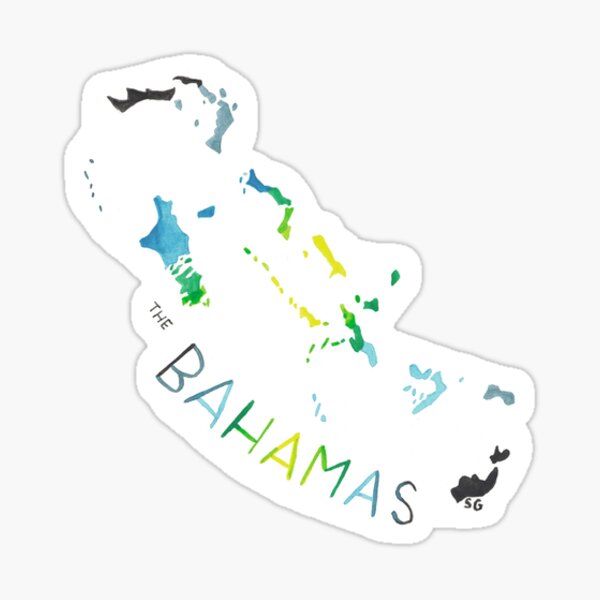 Item preview, The Bahamas Sticker designed and sold by SharlaPaints.