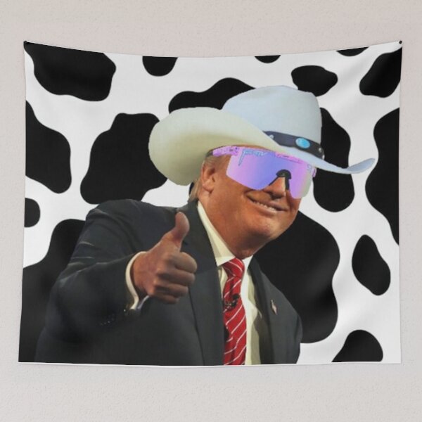 Item preview, MERCH COW PRINT COWBOY HAT designed and sold by emilysigerr.
