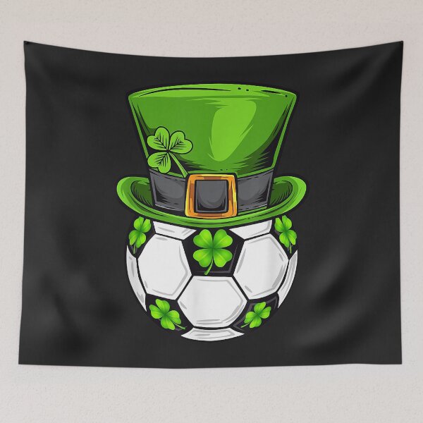 Artikelvorschau, St Patrick's Day - Fußball-Koboldmütze mit Kleeblatt entworfen und verkauft von Siosaia88.
