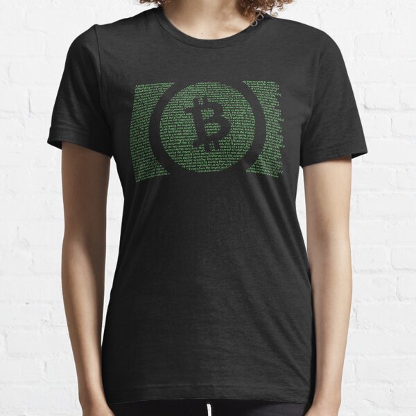 Bitcoin Cash Satoshi Nakamoto Whitepaper BCH GREEN T-Shirt Essential T-Shirt