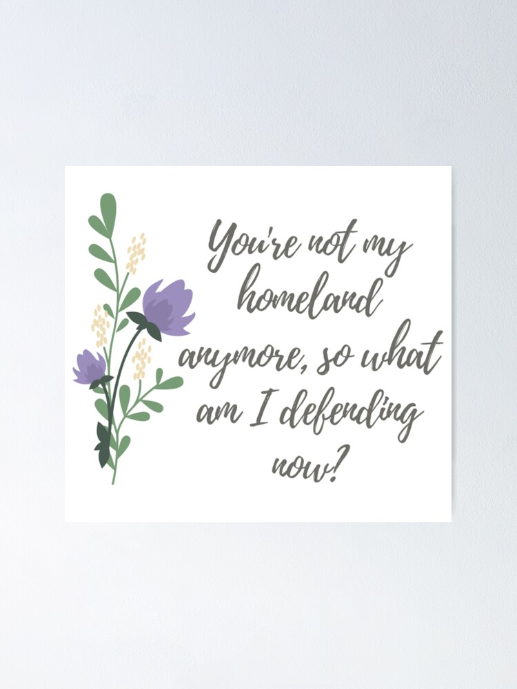 You Re Not My Homeland Anymore Taylor Swift Exile Lyrics Floral Poster By Simi Redbubble