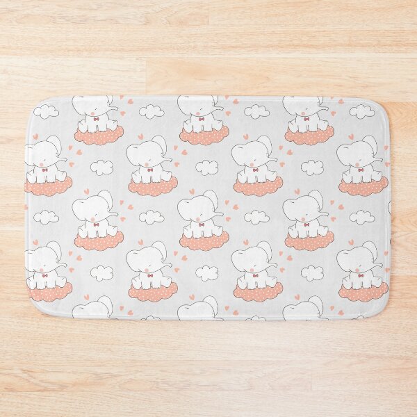 Item preview, Elephant With Bowtie Sitting on a Cloud Pattern designed and sold by Trinket-Trickster.