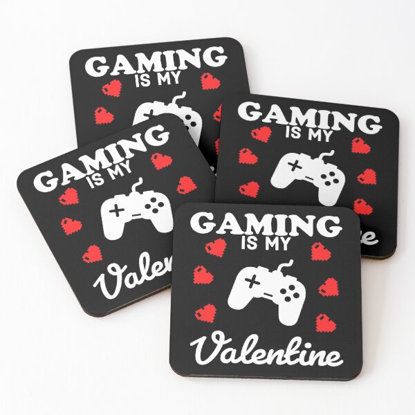 Item preview, Gaming Is My Valentine with Hearts - Funny Valentines Day for Gamers designed and sold by AnyKitty.