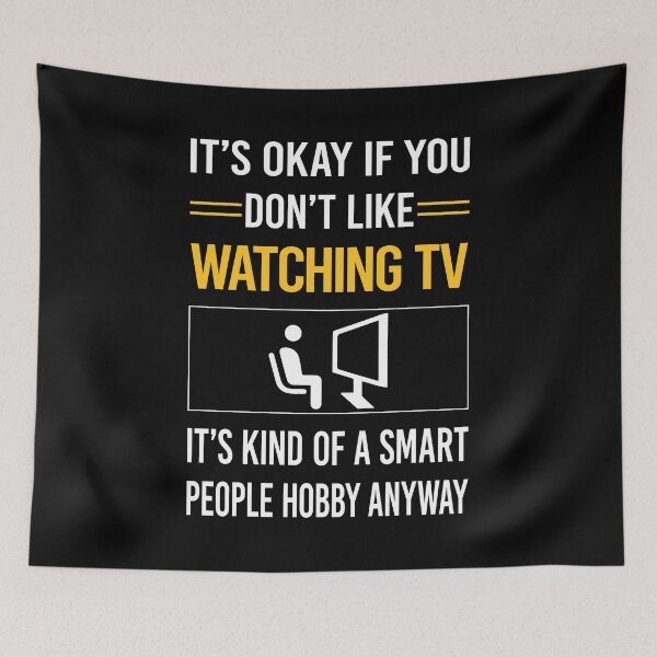 Item preview, Funny Smart People Watching TV designed and sold by RandalDavis.