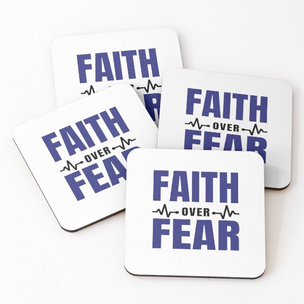 Item preview, Faith Over Fear - Motivational Slogan Quotes designed and sold by Delandor.
