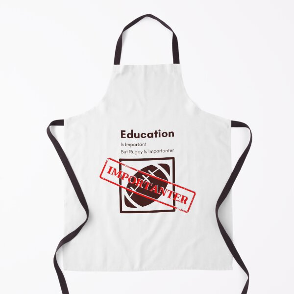 Item preview, Education Is Important But Rugby Is Importanter, Funny Rugby designed and sold by SoonSeen.