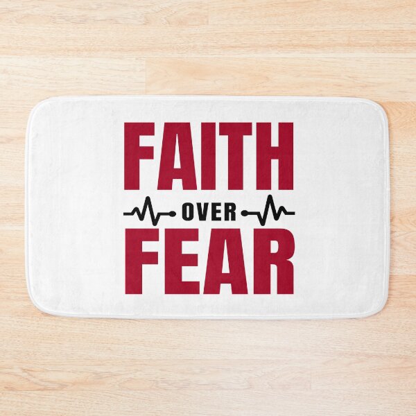 Item preview, Faith Over Fear - Motivational Slogan Quote designed and sold by Delandor.