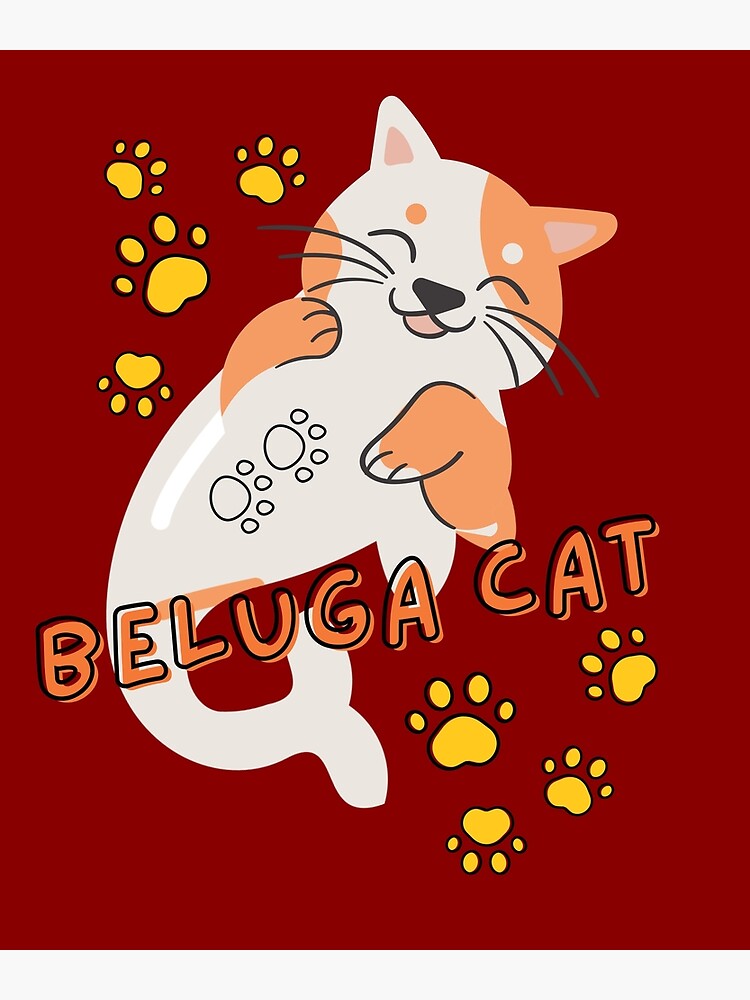  Just A Kid Who Loves Beluga Cat Pullover Hoodie