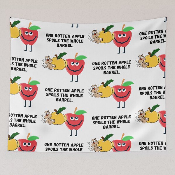 Item preview, Funny Rotten yellow and red apples spoiling others. designed and sold by Hinny8.