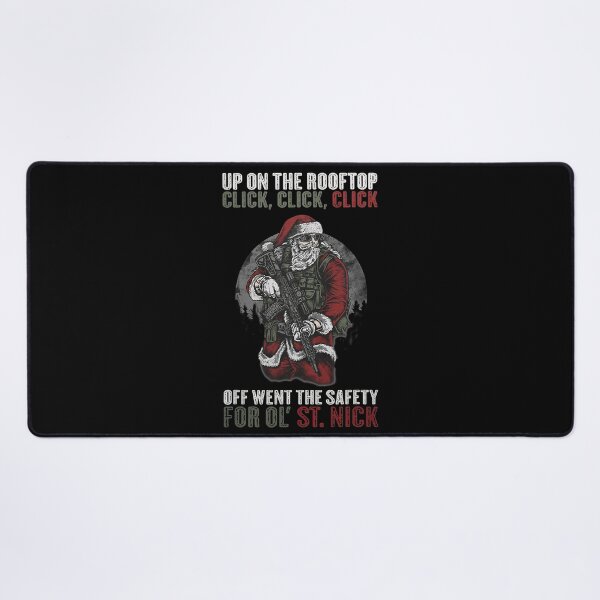 Item preview, Santa Claus On The Rooftop Funny Tactical Safety Christmas designed and sold by shopAOKs.