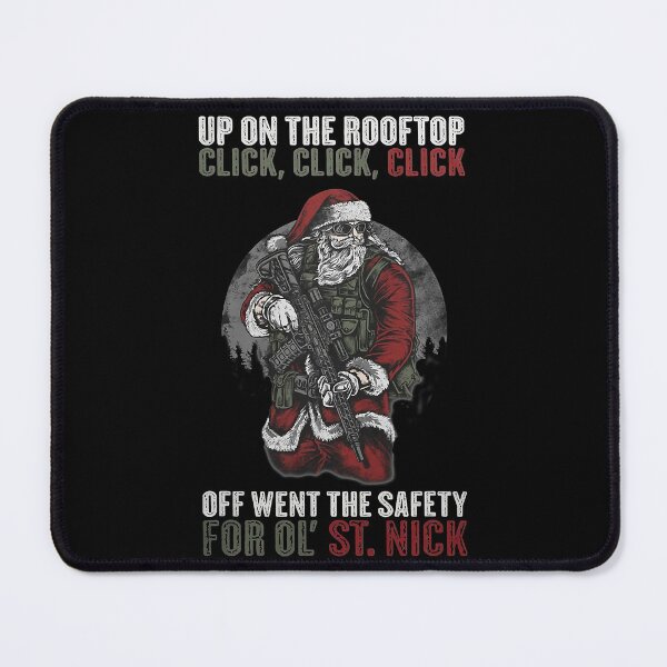 Item preview, Santa Claus On The Rooftop Funny Tactical Safety Christmas designed and sold by shopAOKs.