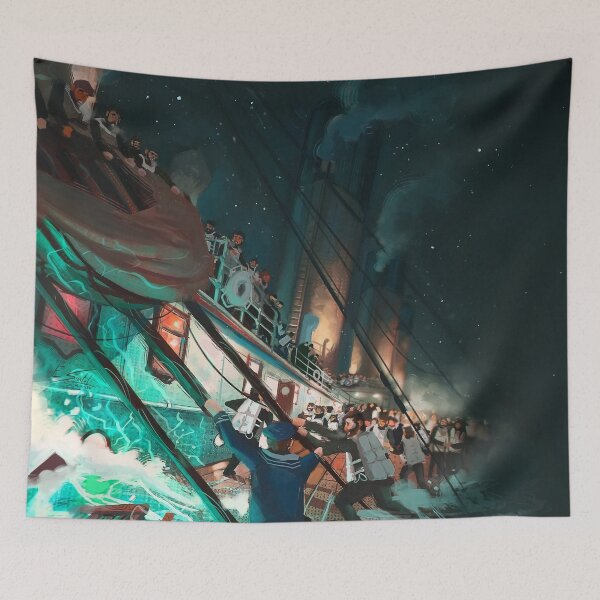 Item preview, The Last Lifeboat - RMS Titanic Painting designed and sold by kkimg911.
