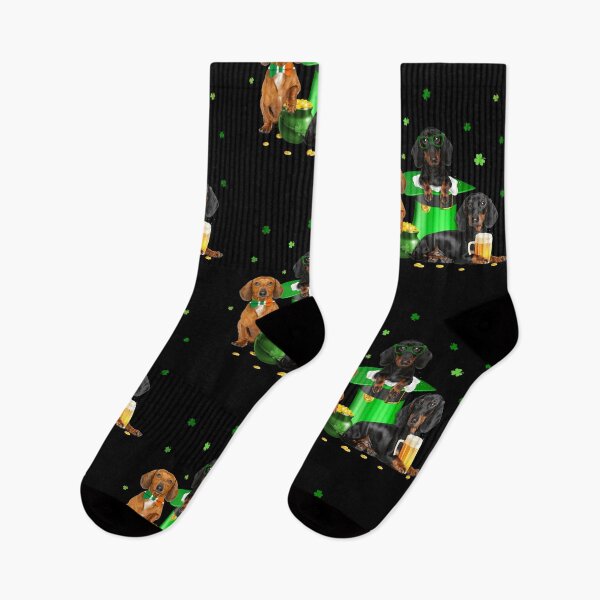 Item preview, Funny Dachshund Saint Patricks Day Shirt Shamrock Irish Wiener Dogs Beer designed and sold by tuanitus.