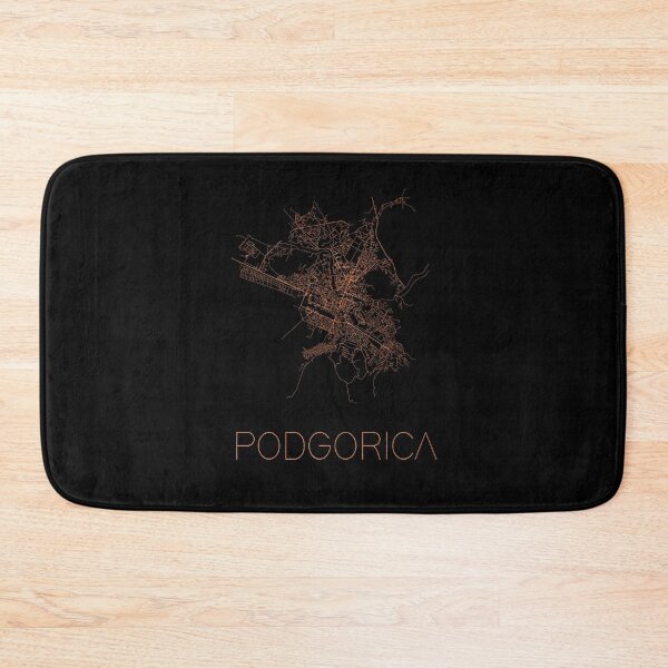 Item preview, Flat map of the city of podgorica designed and sold by paulrommer.