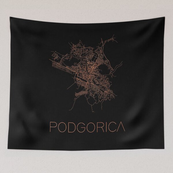 Item preview, Flat map of the city of podgorica designed and sold by paulrommer.