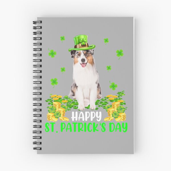 Item preview, Happy St. Patrick Day Funny Leprechaun Australian Shepherd  designed and sold by MindiLevijoki.
