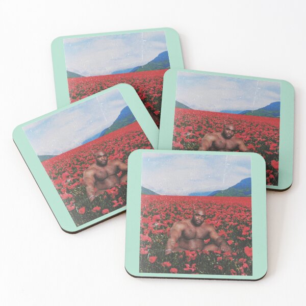Item preview, Barry Wood en un campo de flores designed and sold by OnCoast1.