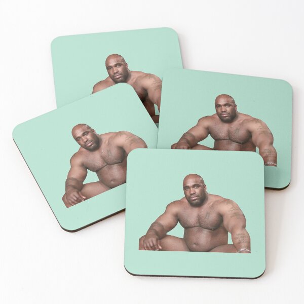 Item preview, Barry Wood sitting on bed Black Background   designed and sold by OnCoast1.