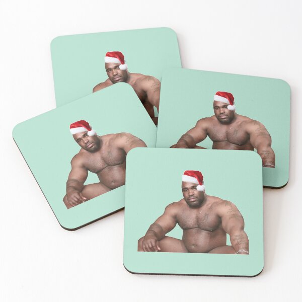 Item preview, Barry Wood sitting on bed Christmas designed and sold by OnCoast1.