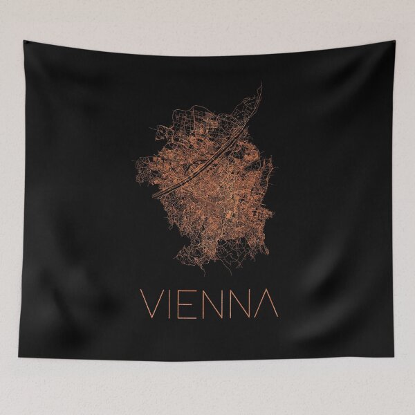 Item preview, Flat map of the city of vienna designed and sold by paulrommer.