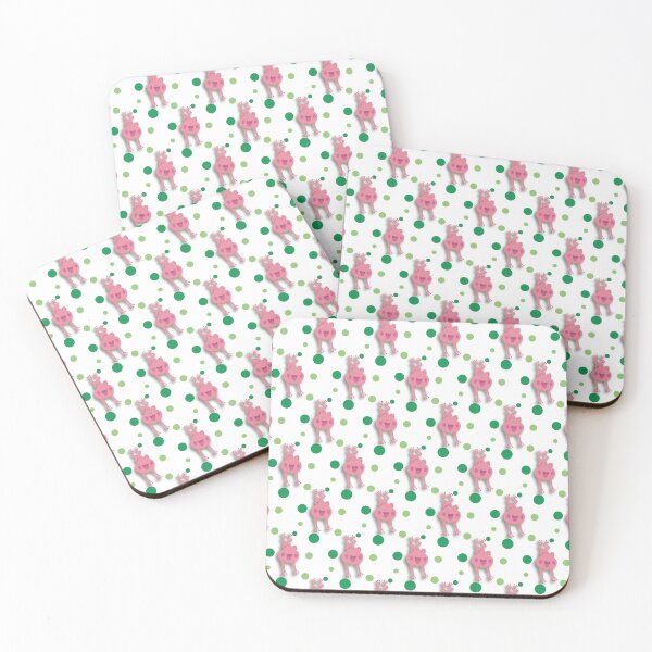 Item preview, Pink Leaping Kawaii Frog Pattern designed and sold by Trinket-Trickster.