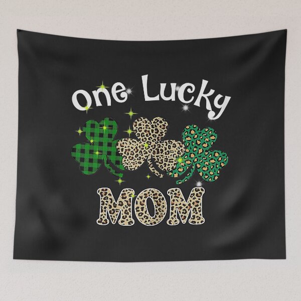 Item preview, Womens One Lucky Mom Leopard Shamrock Plaid Green St Patrick Day designed and sold by Siosaia88.