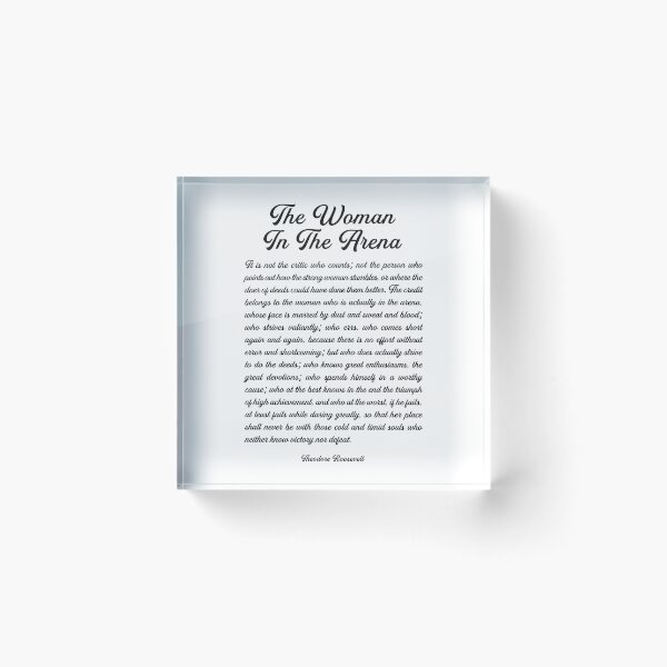 Item preview, Woman in the Arena Quote designed and sold by corbrand.