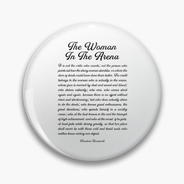Item preview, Woman in the Arena Quote designed and sold by corbrand.