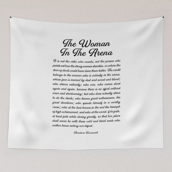 Item preview, Woman in the Arena Quote designed and sold by corbrand.