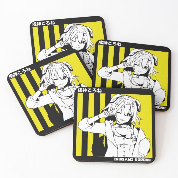 Item preview, Inuguami Korone Hololive Gamers Striped B&W designed and sold by UDTee.