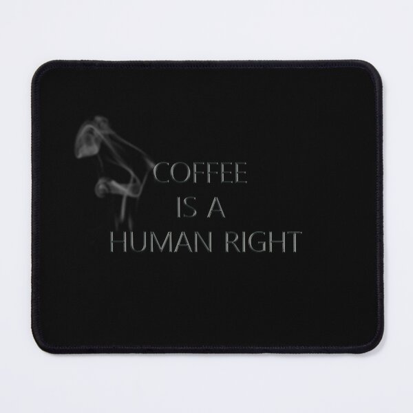 Item preview, Coffee is a human right simple black and white dark designed and sold by 2MB-.