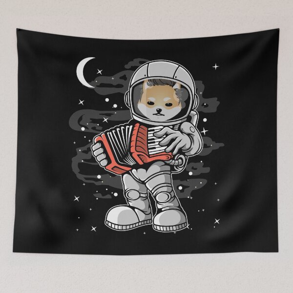 Item preview, Astronaut Accordion Dogelon Mars ELON Coin To The Moon Crypto Token Cryptocurrency Blockchain Wallet HODL designed and sold by AdamRoberts90.
