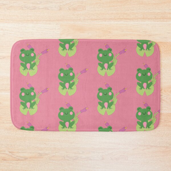 Item preview, Kawaii Frog on a Lily Pad Pattern designed and sold by Trinket-Trickster.
