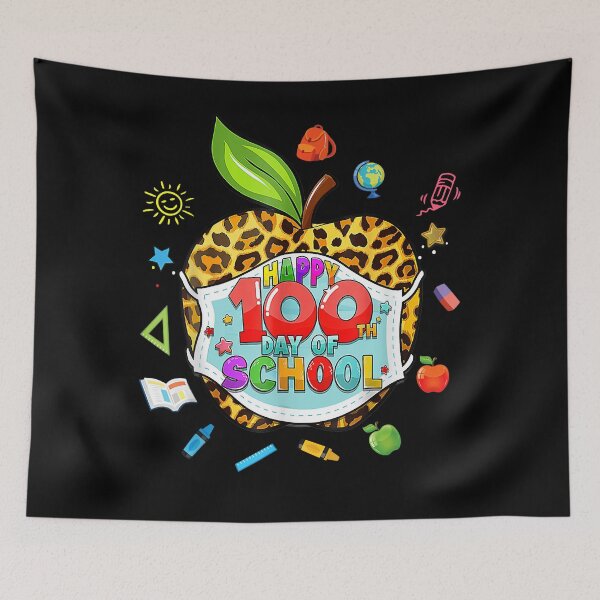 Item preview, 100th Day Of School Virtual Apple Leopard Mask Teachers designed and sold by gonzalogranados.