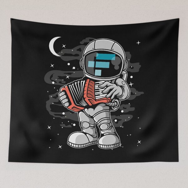 Item preview, Astronaut Accordion FTX Coin To The Moon Crypto Token Cryptocurrency Blockchain Wallet HODL designed and sold by AdamRoberts90.