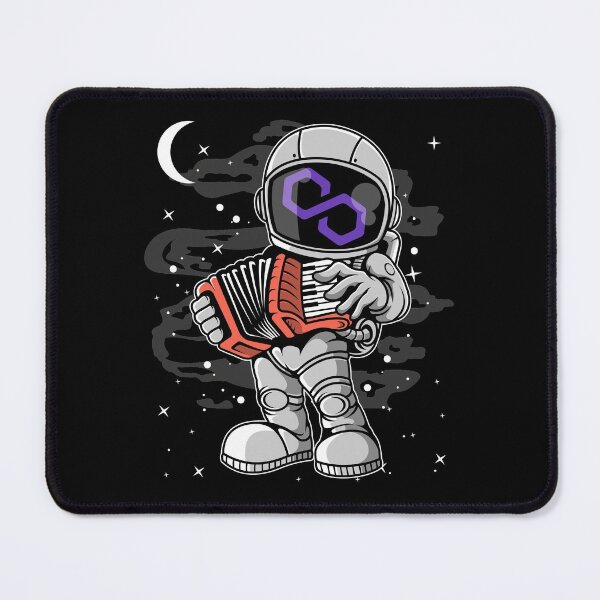 Item preview, Astronaut Accordion Polygon Matic Coin To The Moon Crypto Token Cryptocurrency Blockchain Wallet HODL designed and sold by AdamRoberts90.
