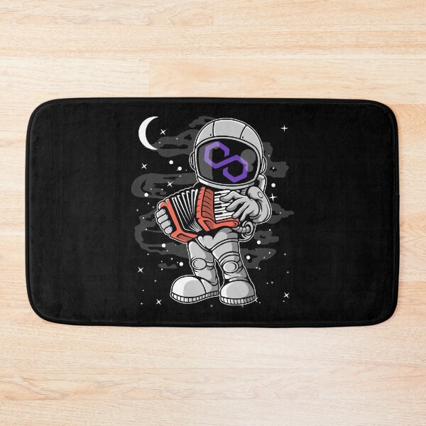 Item preview, Astronaut Accordion Polygon Matic Coin To The Moon Crypto Token Cryptocurrency Blockchain Wallet HODL designed and sold by AdamRoberts90.