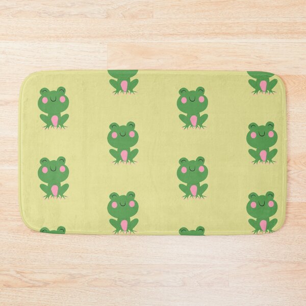 Item preview, Green Kawaii Frog Pattern designed and sold by Trinket-Trickster.