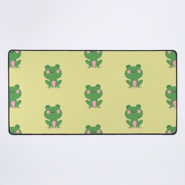Item preview, Green Kawaii Frog Pattern designed and sold by Trinket-Trickster.