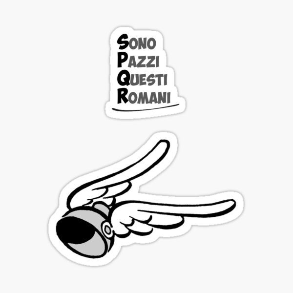 Asterix - SPQR (Sono Pazzi Questi Romani) Sticker