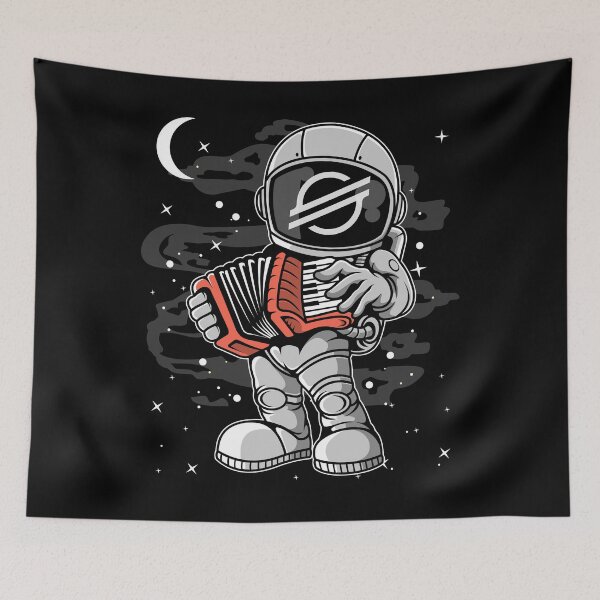 Item preview, Astronaut Accordion Stellar XLM Coin To The Moon Crypto Token Cryptocurrency Blockchain Wallet HODL designed and sold by AdamRoberts90.