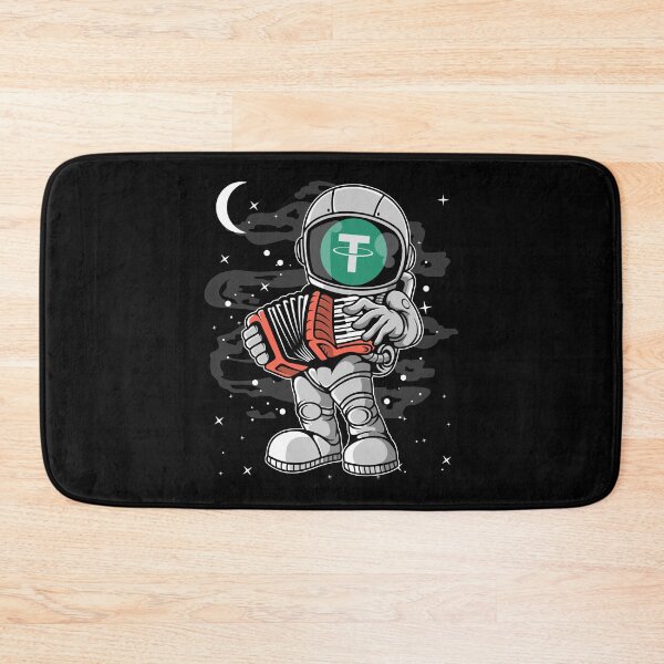 Item preview, Astronaut Accordion Tether USDT Coin To The Moon Crypto Token Cryptocurrency Blockchain Wallet HODL designed and sold by AdamRoberts90.