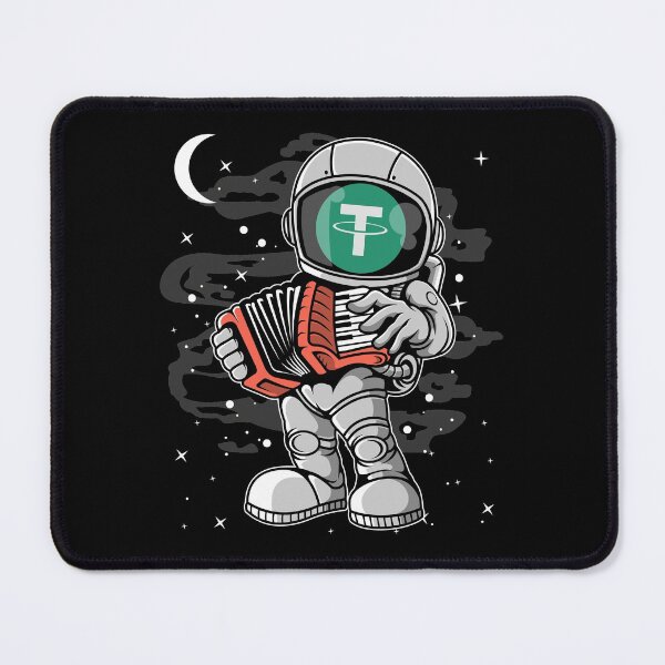 Item preview, Astronaut Accordion Tether USDT Coin To The Moon Crypto Token Cryptocurrency Blockchain Wallet HODL designed and sold by AdamRoberts90.