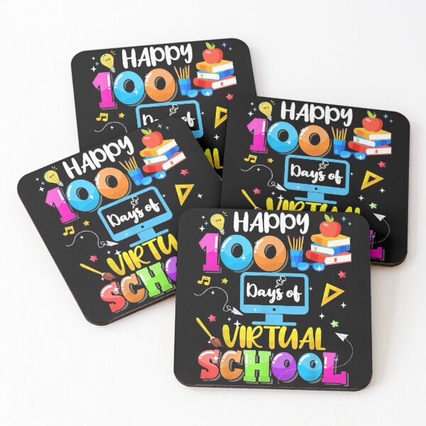 Item preview, Happy 100 Days of Virual School Teacher Students Boys Girls designed and sold by KevinGardner1.