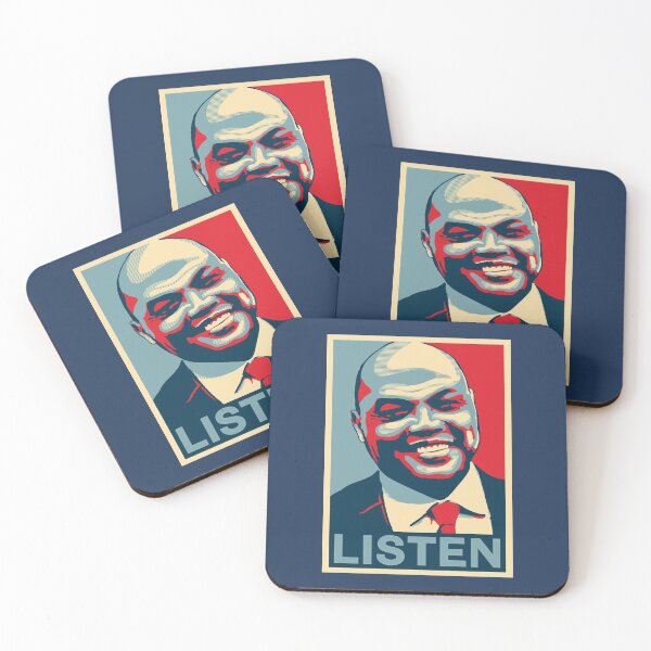 Item preview, Charles Barkley Listen Obama Hope Large Print Qiangy designed and sold by qiangdade.