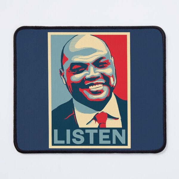 Item preview, Charles Barkley Listen Obama Hope Large Print Qiangy designed and sold by qiangdade.
