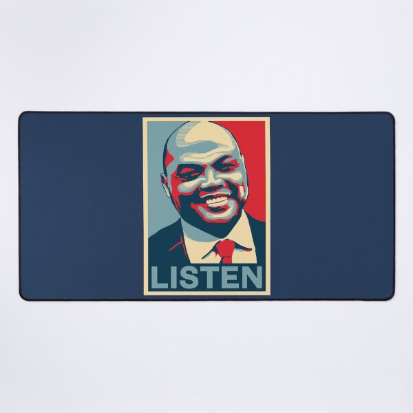 Item preview, Charles Barkley Listen Obama Hope Large Print Qiangy designed and sold by qiangdade.