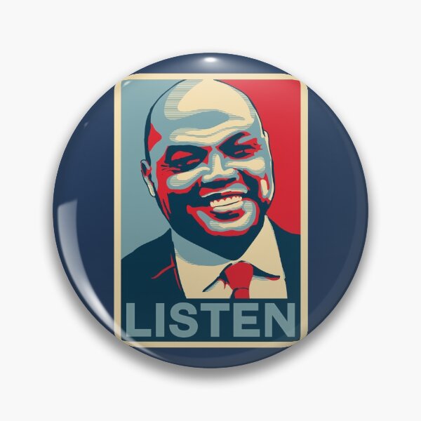 Item preview, Charles Barkley Listen Obama Hope Large Print Qiangy designed and sold by qiangdade.