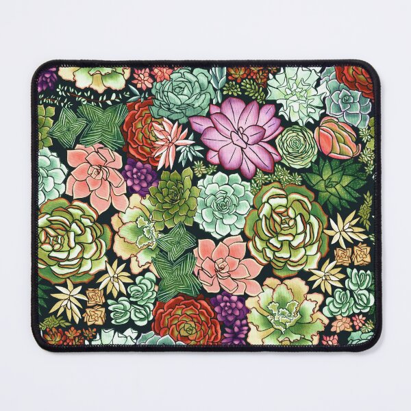 Item preview, Patrón de plantas suculentas vintage designed and sold by TigaTiga.